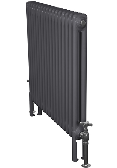 Enderby Steel Radiator 2 Column 17 Section 710Mm Foundry Grey