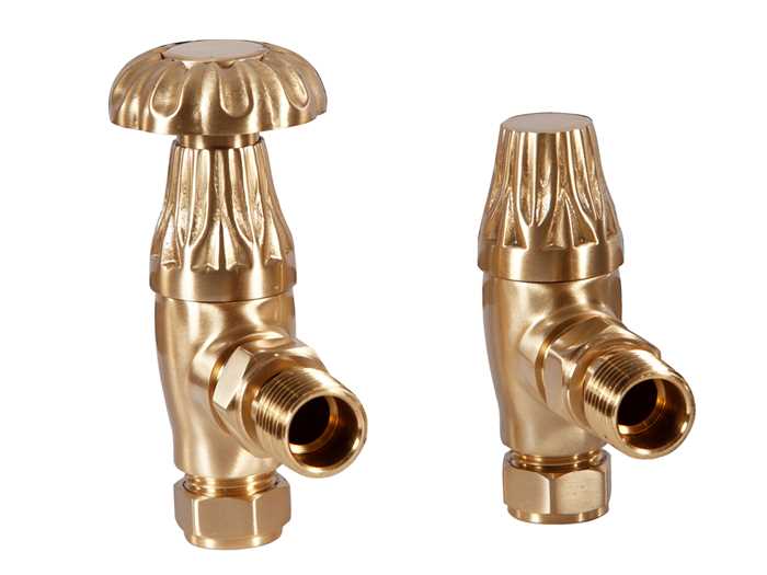 Crocus Manual Valve Brushed Brass Lacquered