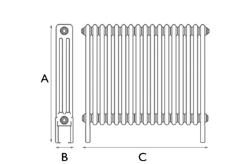 Enderby 3 Column 17 Section 600Mm Measurements