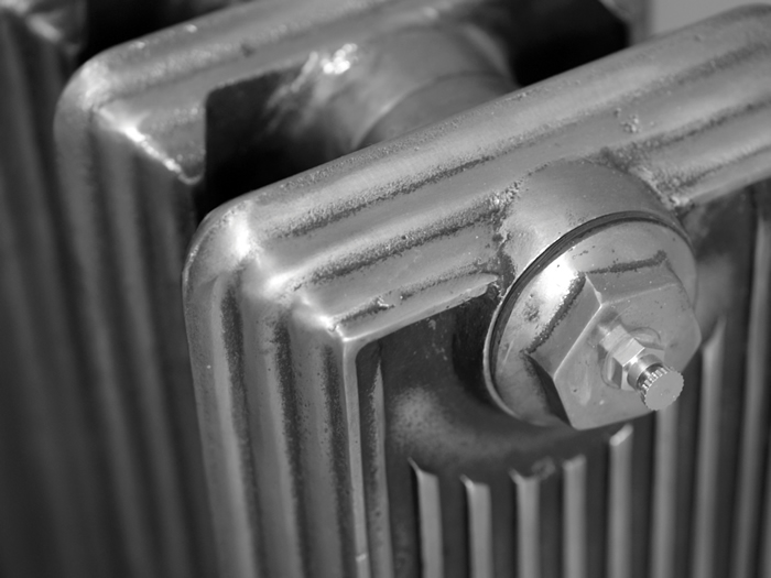 Churchill hand burnished radiator detail