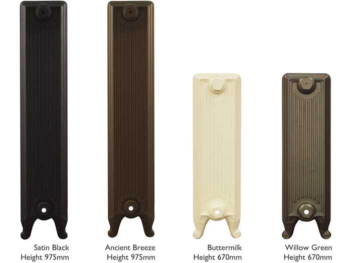 Churchill cast iron radiator sections in various heights