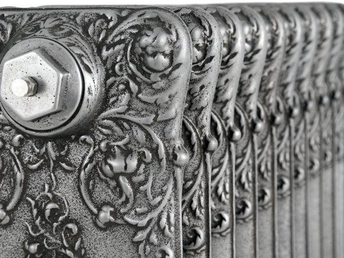 Verona hand burnished radiator detail