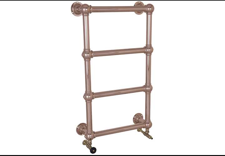 Colossus Copper Wall Mounted Towel Rail - 1000mm x 600mm