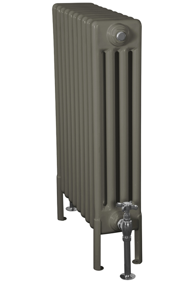 Enderby Steel Radiator 4 Column 10 Section 710Mm Willow Green