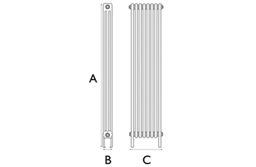 New York 3 Column 8 Section Line Drawing
