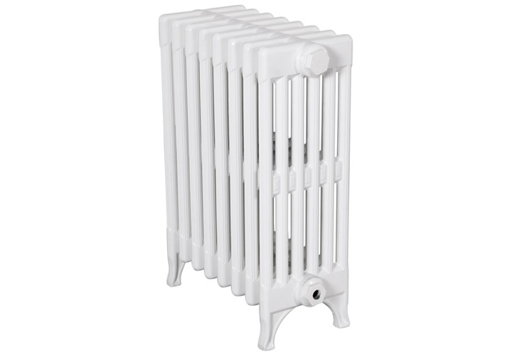 Victorian 6 Column 625Mm 8 Sections Powder Coated Parchment White Range