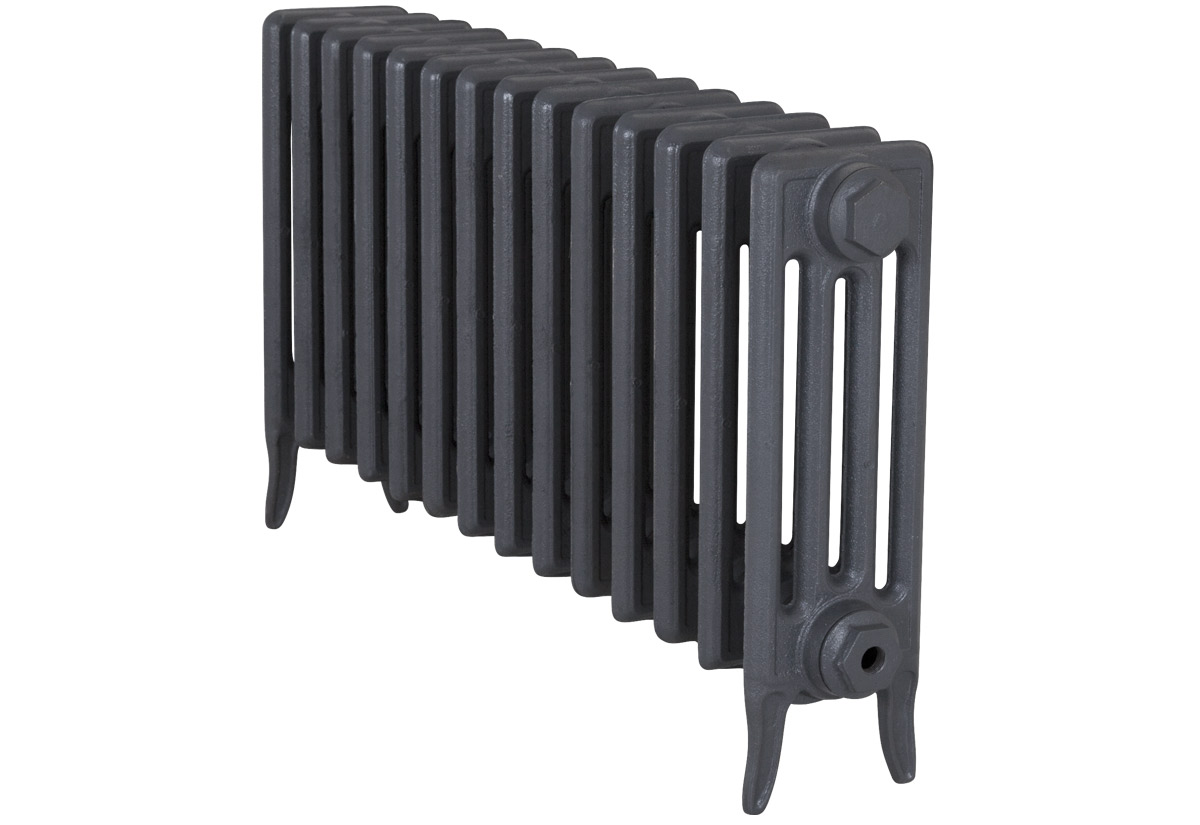 Victorian 4 column cast iron radiator in primer