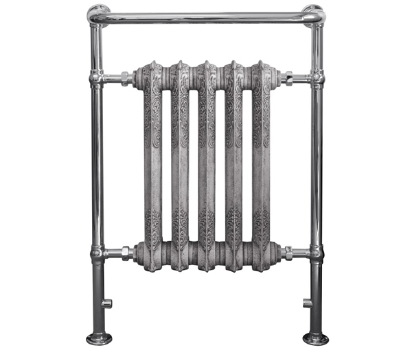 Wilsford towel radiator with Antiqued Parchment White inserts