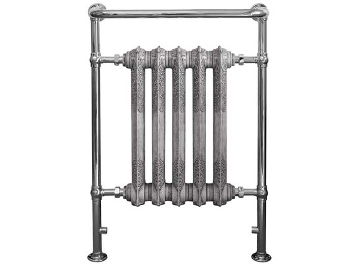 Wilsford towel radiator with Antiqued Parchment White inserts
