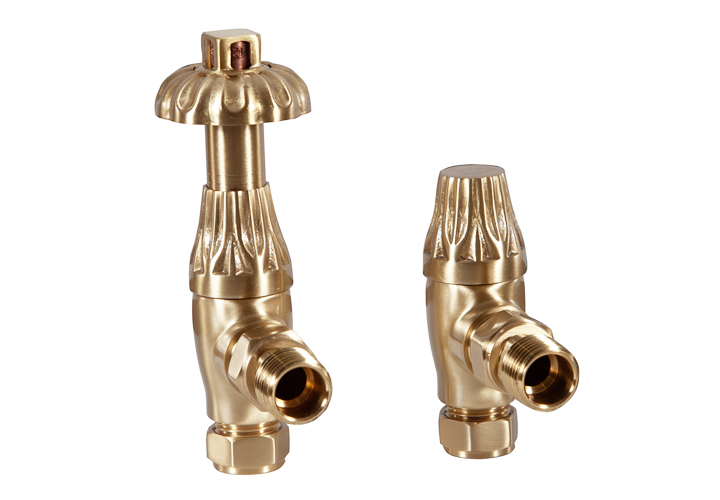 Crocus Thermostatic Valve Brushed Brass Lacquered Range