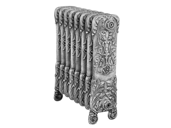 Chelsea radiator in antiqued parchment white finish