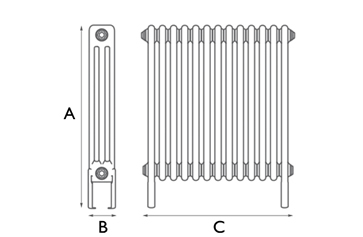 Enderby 3 Column 13 Section 600Mm Measurements