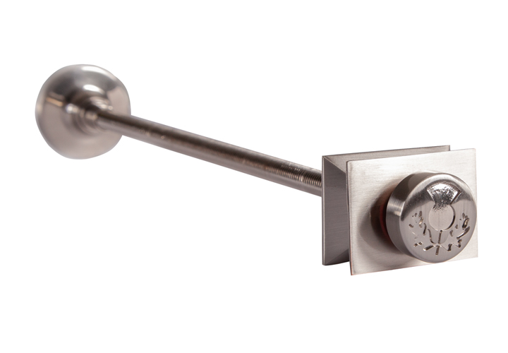 Thistle Satin Nickel Wall Stay - 300mm