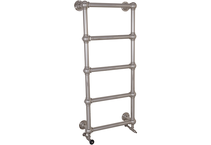 Colossus Nickel Wall Mounted Towel Rail - 1300mm x 600mm