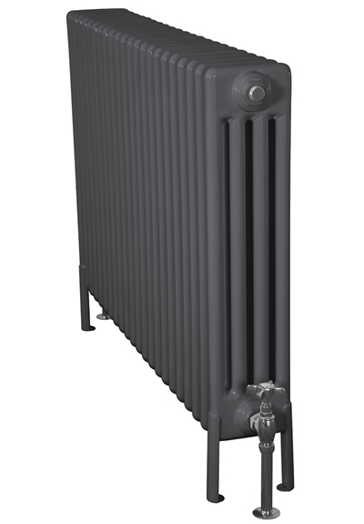 Enderby Steel Radiator 4 Column 22 Section 710Mm Foundry Grey