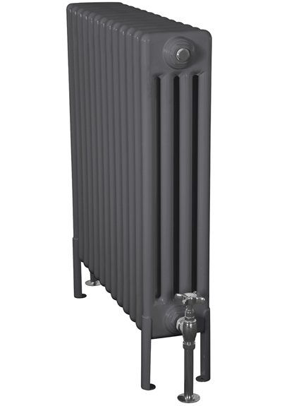 Enderby Steel Radiator 4 Column 13 Section 710Mm Foundry Grey