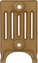 Victorian 6 Column 365Mm Hammered Gold End