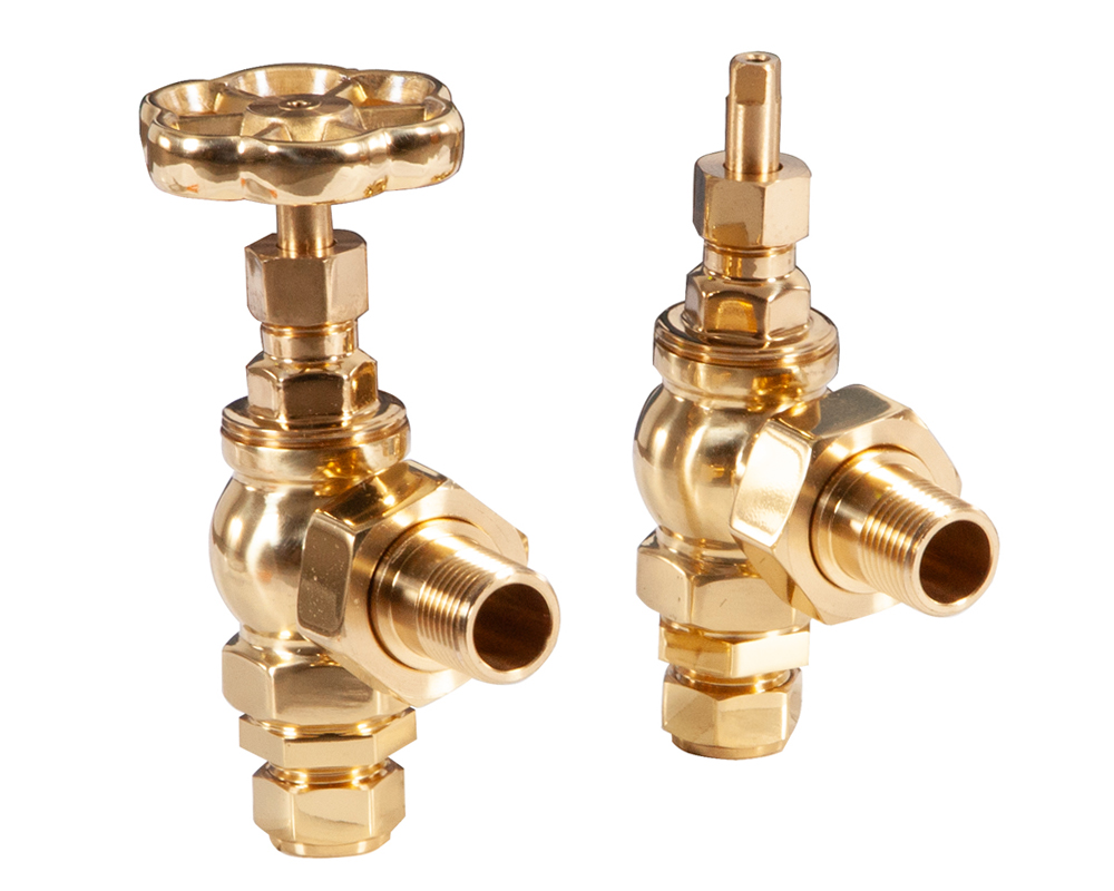 Daisy Wheel Manual Valve Brass Lacquered