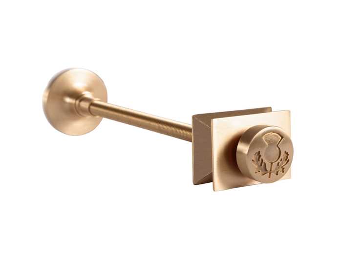 Thistle Wall Stay Brushed Brass 200
