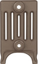 Victorian 6 Column 365Mm Hammered Bronze End