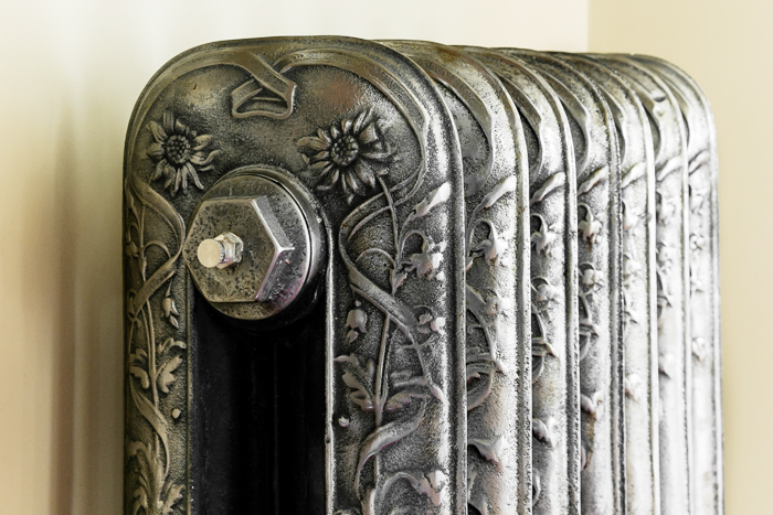 Cast Iron Radiator Daisy Hand Burnished Trads