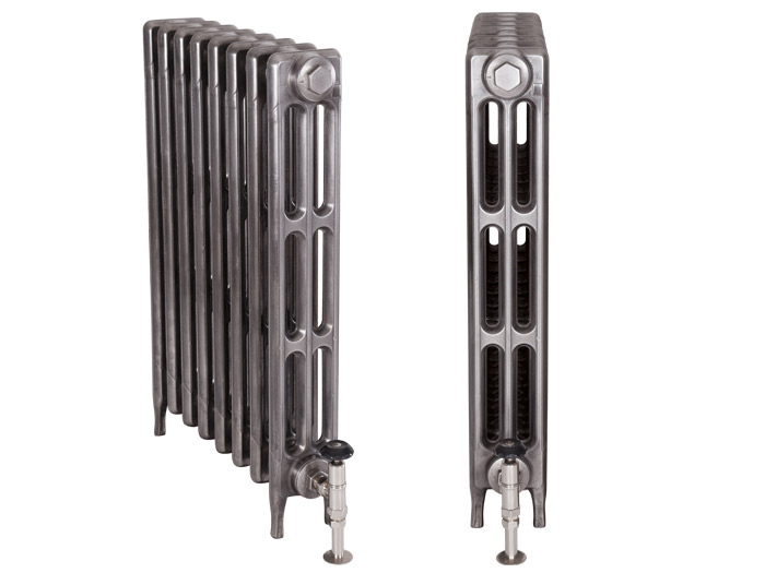 Victorian 3 Column Cast Iron Radiator Hand Burnished