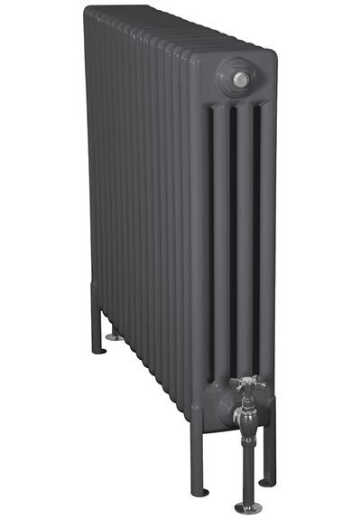 Enderby Steel Radiator 4 Column 17 Section 710Mm Foundry Grey