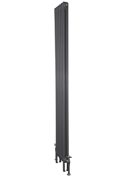 Enderby Steel Radiator 2 Column 6 Section 1910Mm Foundry Grey
