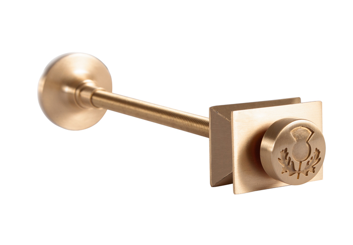 Thistle Lacquered Brushed Brass Wall Stay - 200mm