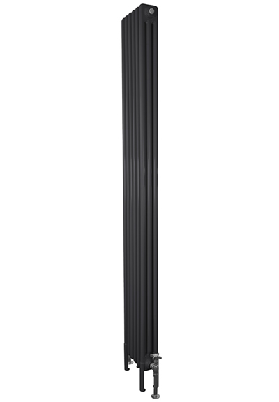Enderby Steel Radiator 3 Column 6 Section 1910Mm Graphite Grey