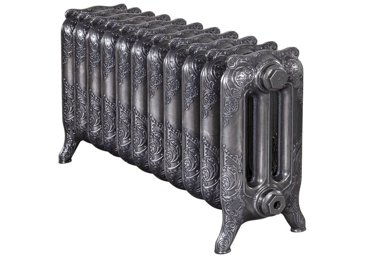Rococo 3 Column Cast Iron Radiator 460Mm 11 Sections Lacquered Hand Burnished Range