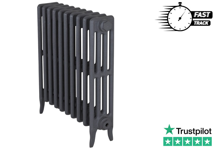 Victorian 4 Column Cast Iron Radiator - H660mm x W644mm