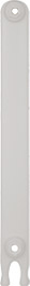 Narrow Eton 765Mm Parchment White End