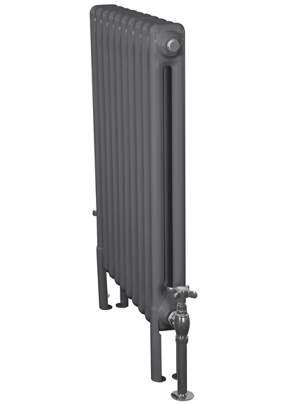 Enderby Steel Radiator 2 Column 10 Section 600Mm Foundry Grey